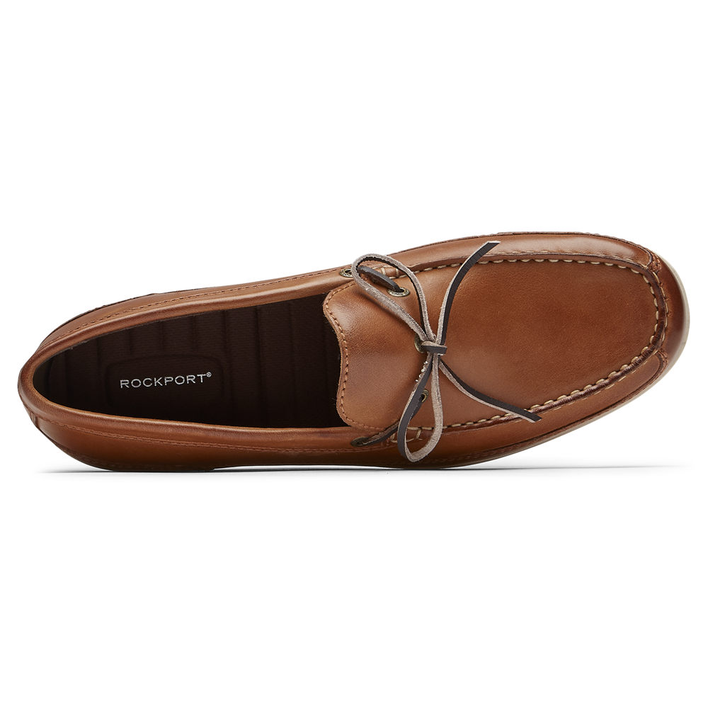 Rockport Mens Loafers Brown - Malcom Tie - UK 692-ACNQVO